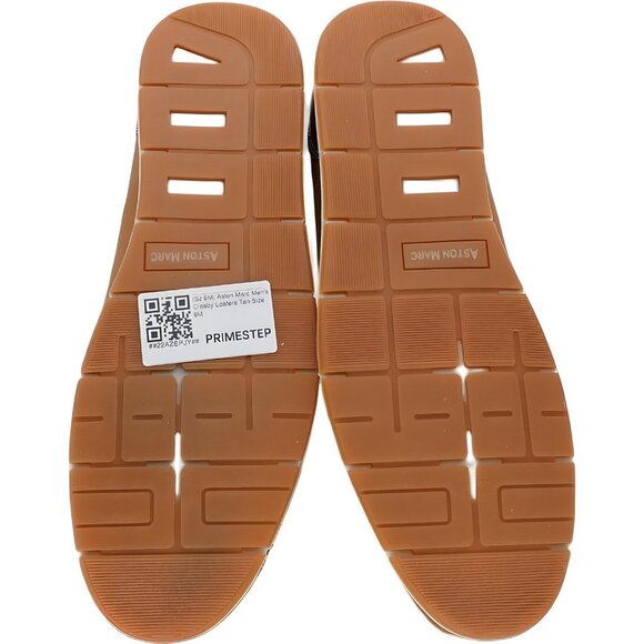 Aston Marc Crosby Bit Loafers Tan Leather Slip-On Driving Shoes Men 9M - Picture 6 of 6